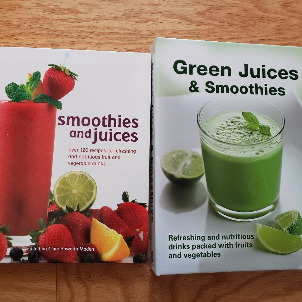NEW 2 Books Green Juices & Smoothies Nutritious Health Fruits & Vegetables